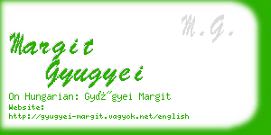 margit gyugyei business card